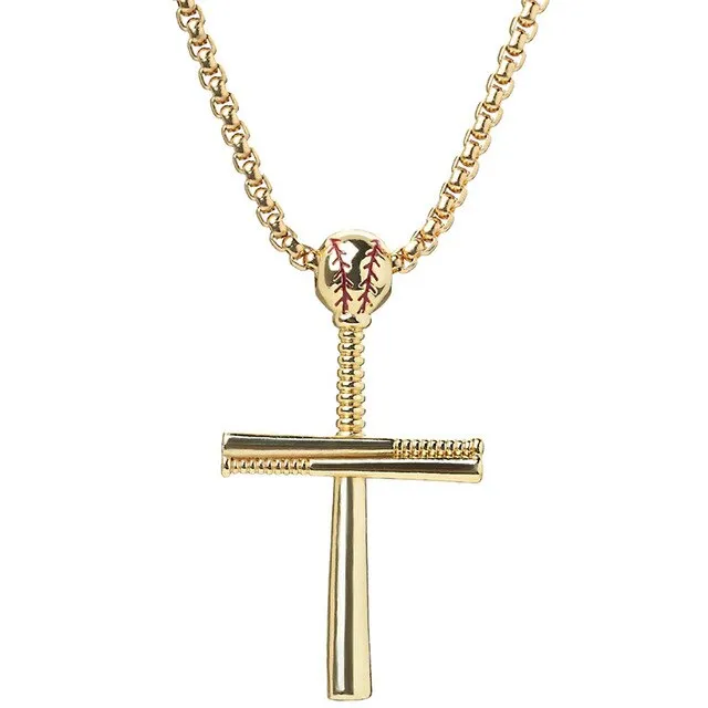 14k Baseball Cross