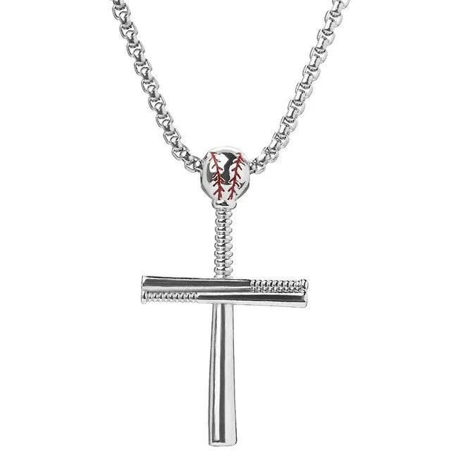 14k Baseball Cross