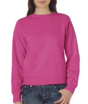 1596 Chouinard Ladies' Crewneck Sweatshirt Raspberry Dirdye