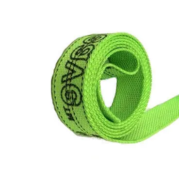 2" Hi-Viz Green Diamond Weave Ratchet Straps with Wire Hook