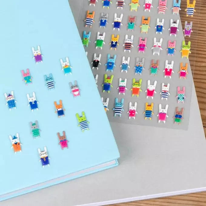 3D Puffy Bonny Bunny Stickers