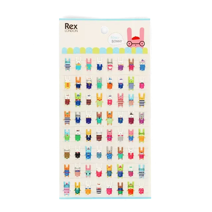3D Puffy Bonny Bunny Stickers