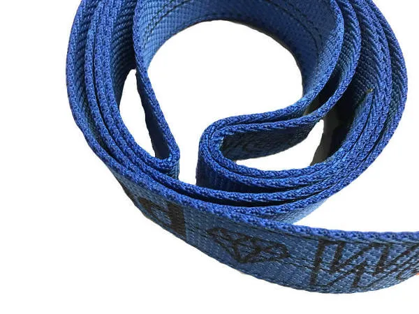4" Blue Diamond Weave Ratchet Straps with Flat Hook
