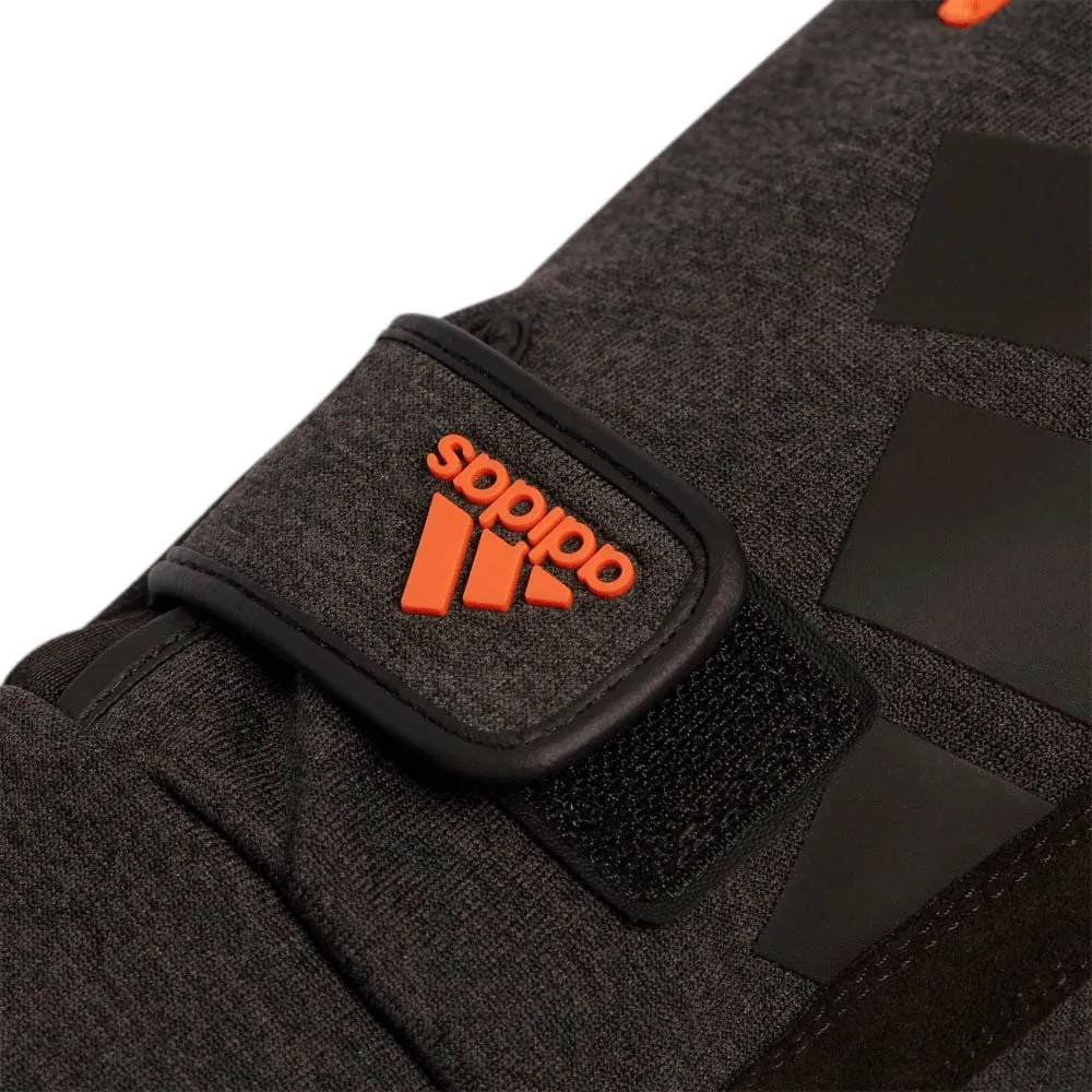 adidas Versatile Warm Glove Pair - Dark Grey Heather/Orange
