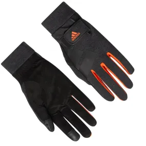 adidas Versatile Warm Glove Pair - Dark Grey Heather/Orange