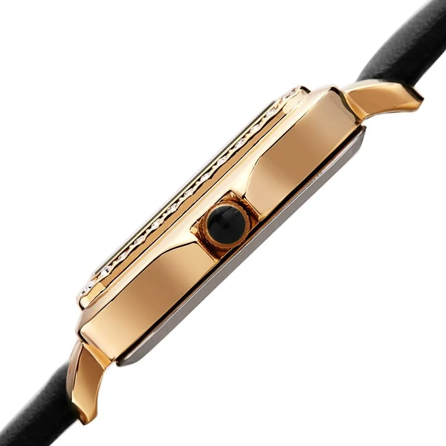 Akribos Xxiv Quartz Diamond Black Dial Ladies Watch AK1106BK