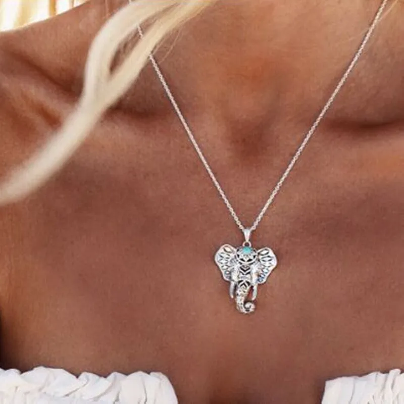 Antique  Elephant  Necklace