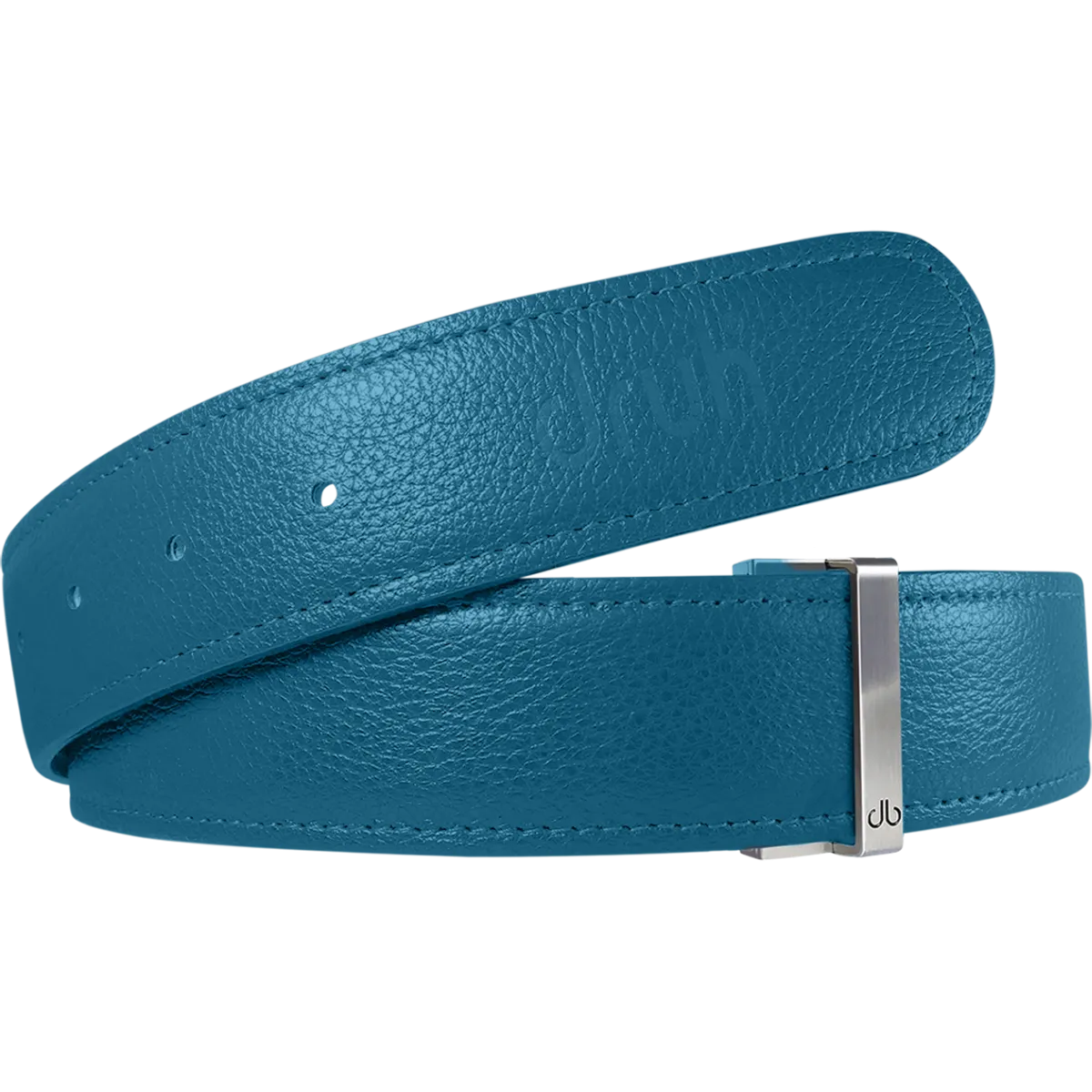 Aqua Full Grain Textured Leather Belt