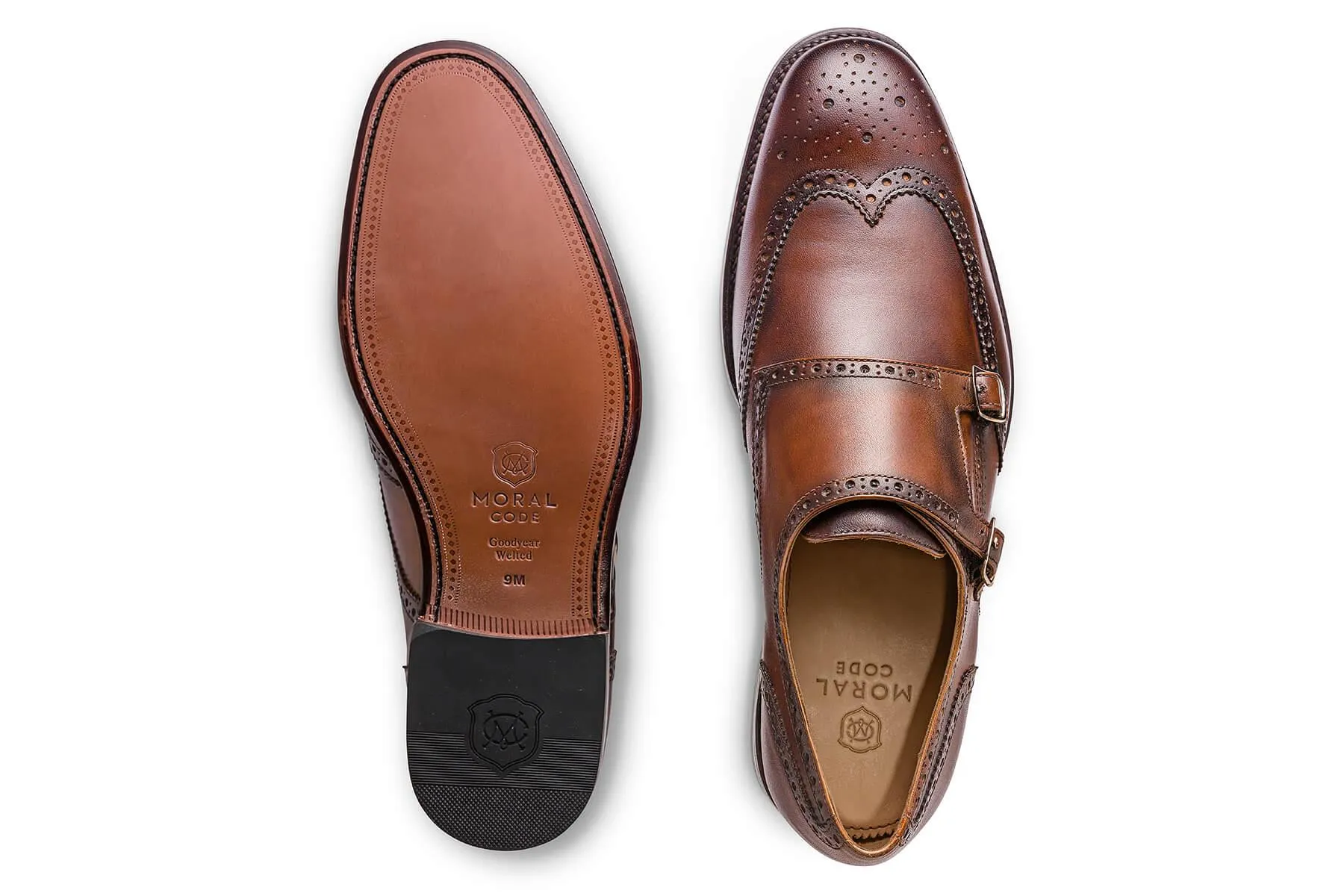 August Men's Double Monk Strap - Final Sale