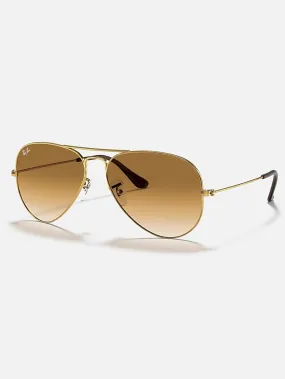 Aviator Gold/Brown Gradient Sunglasses