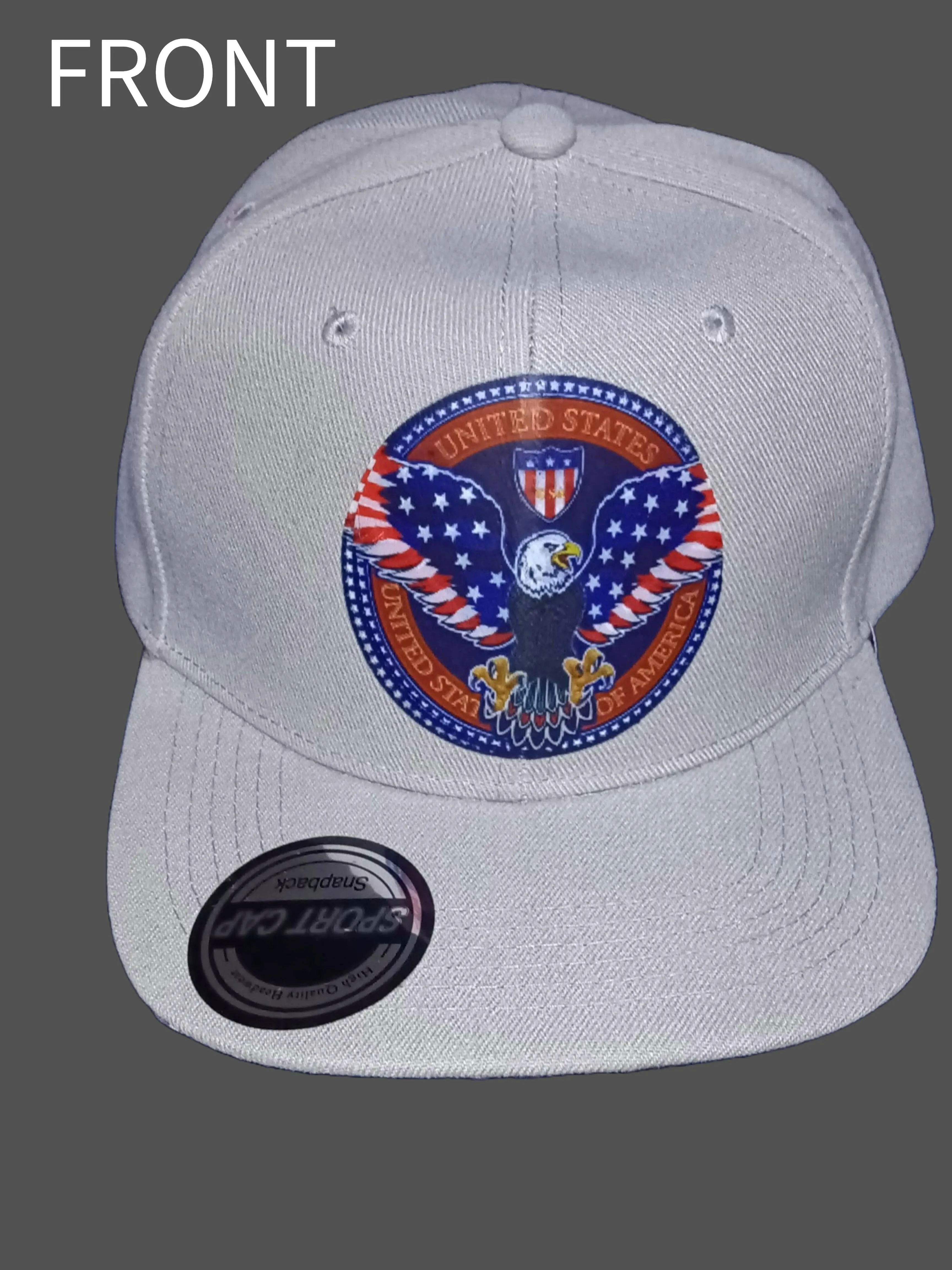 BASEBALL HATS with American Eagle Flag