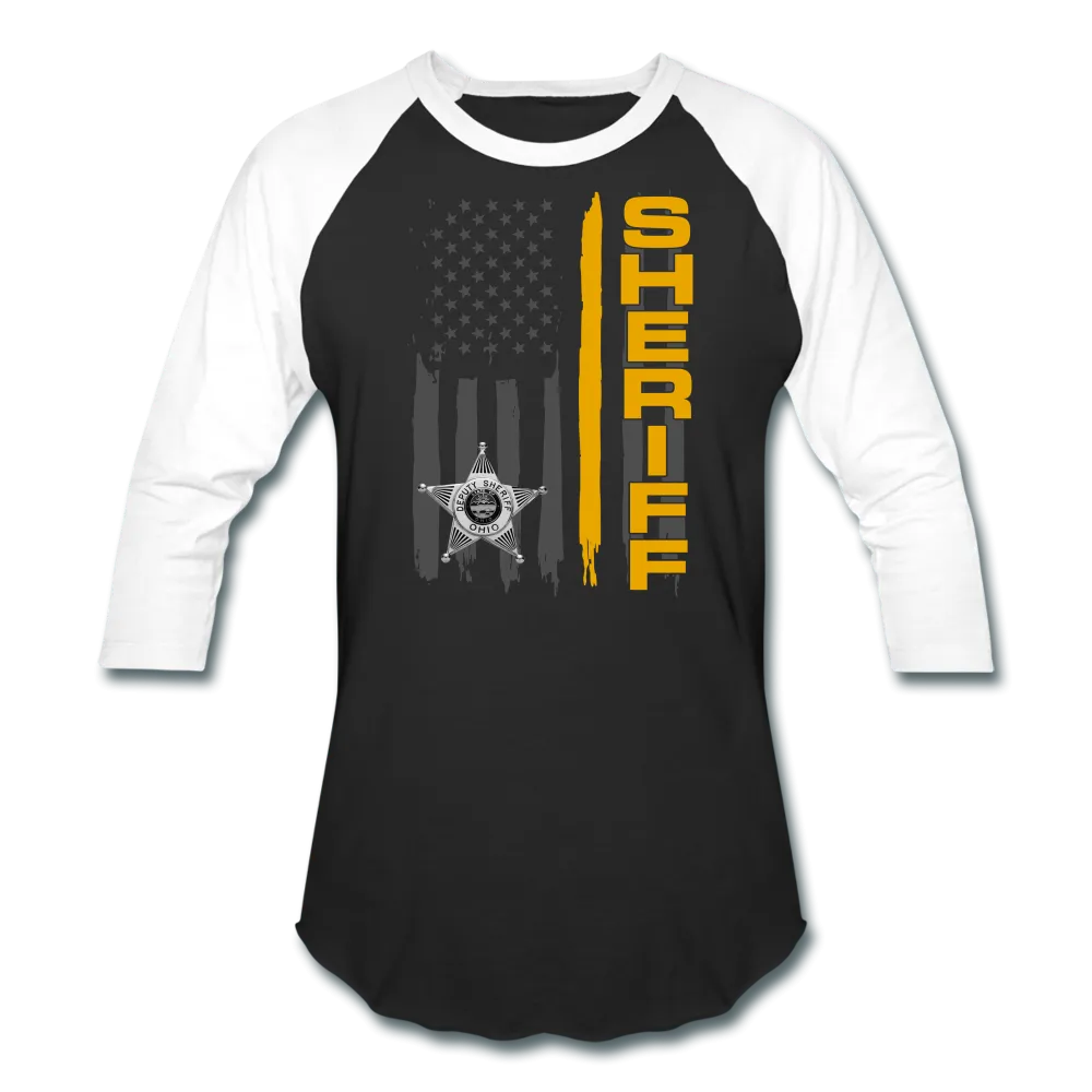 Baseball T-Shirt - Ohio Sheriff Vertical Flag