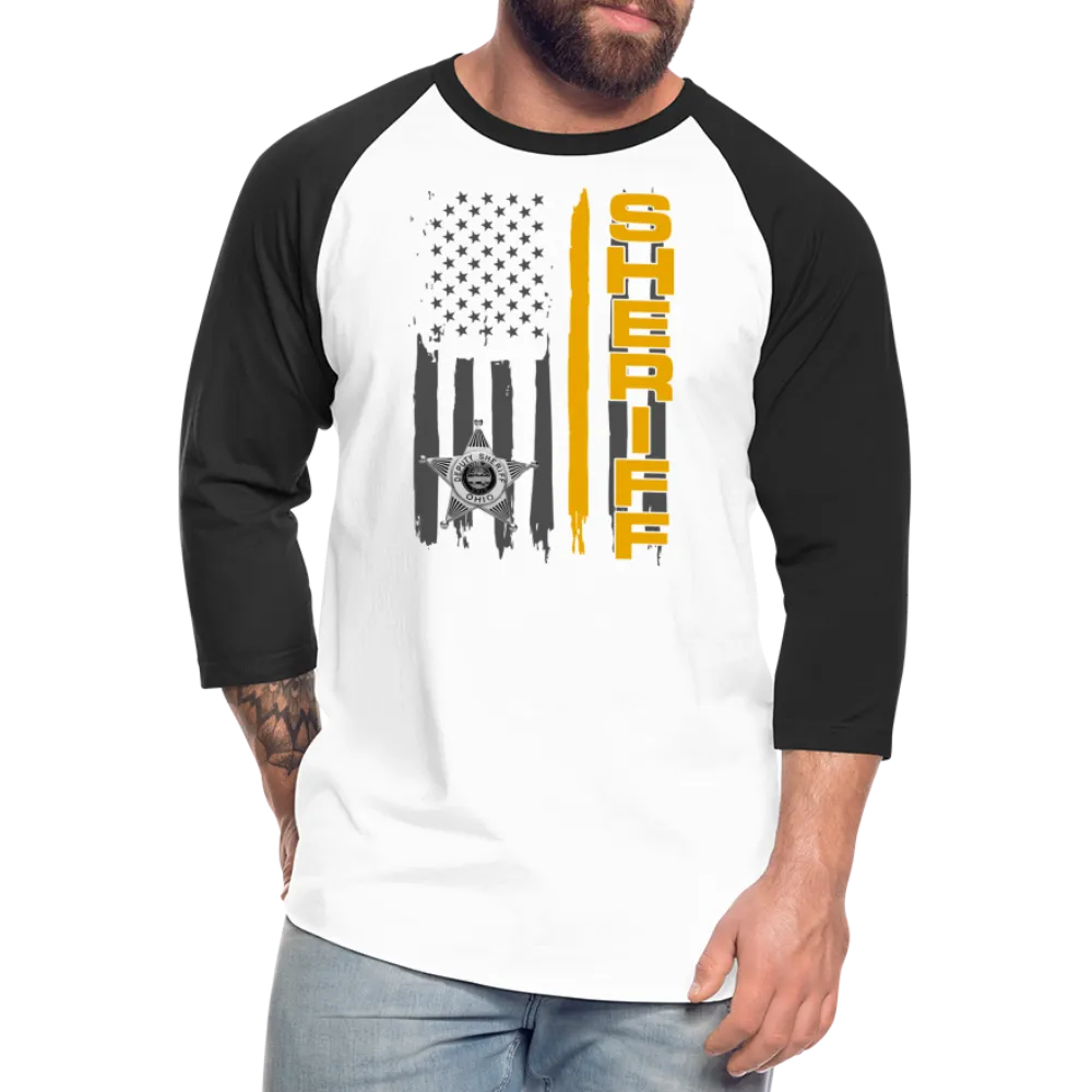 Baseball T-Shirt - Ohio Sheriff Vertical Flag