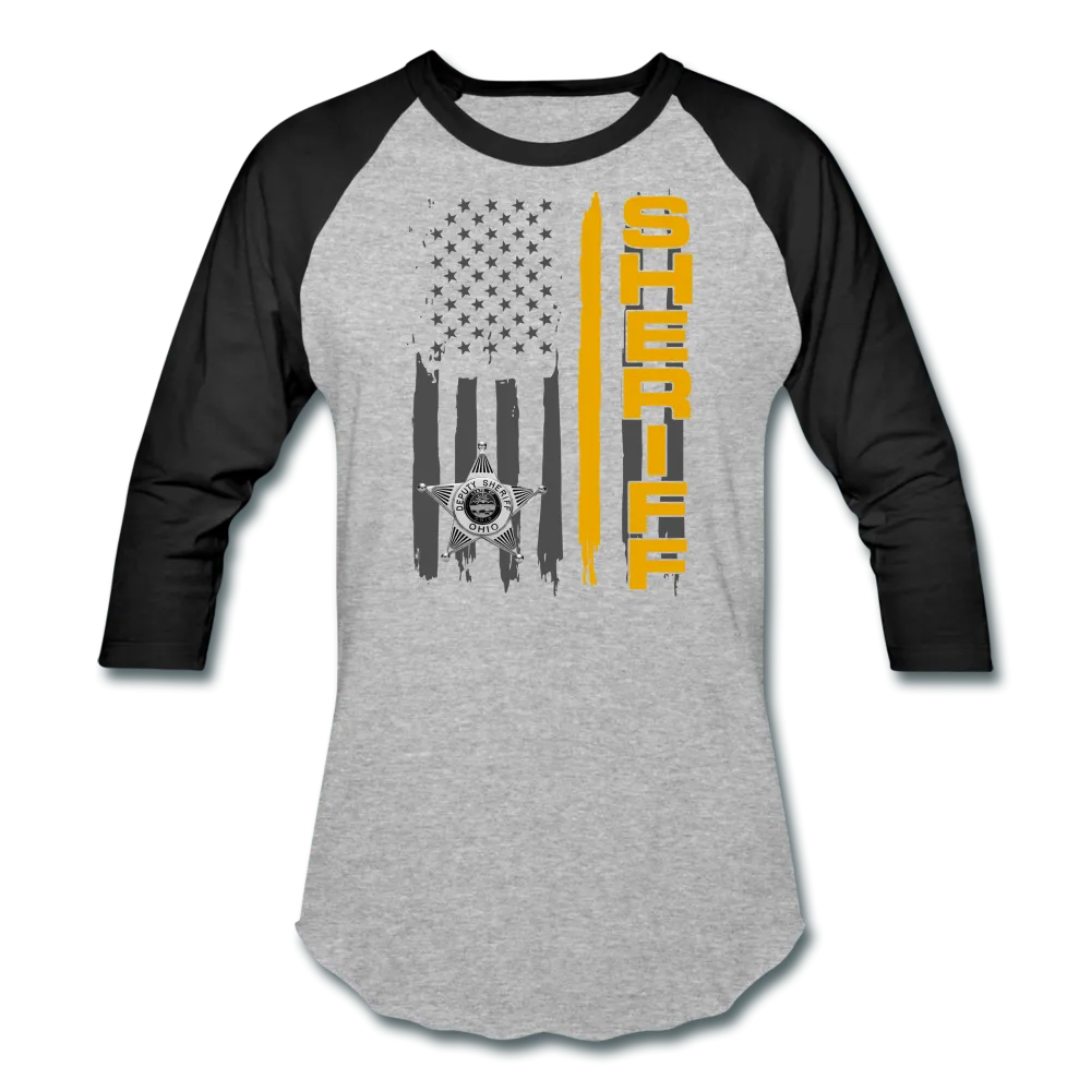 Baseball T-Shirt - Ohio Sheriff Vertical Flag