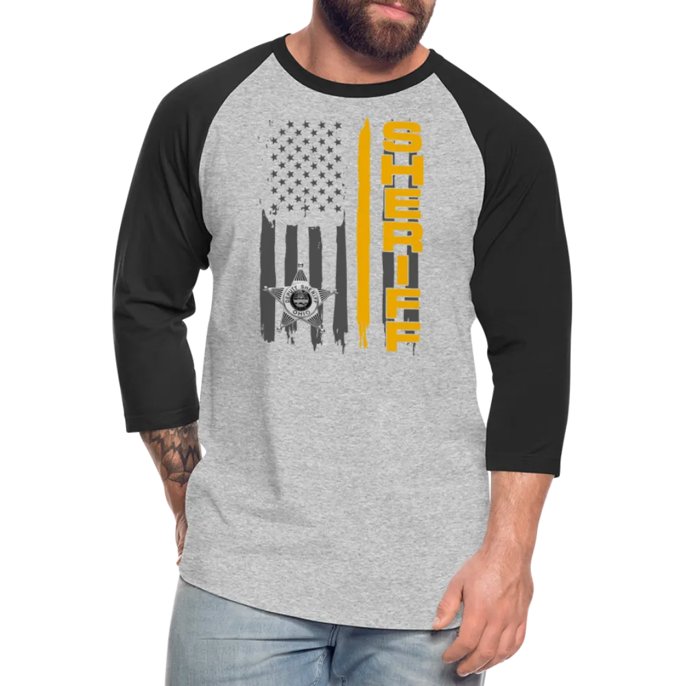 Baseball T-Shirt - Ohio Sheriff Vertical Flag