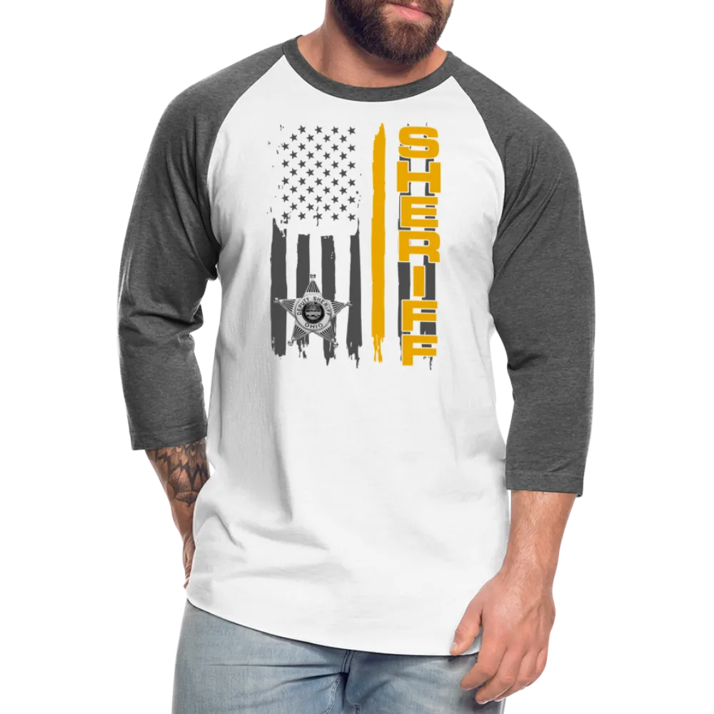 Baseball T-Shirt - Ohio Sheriff Vertical Flag