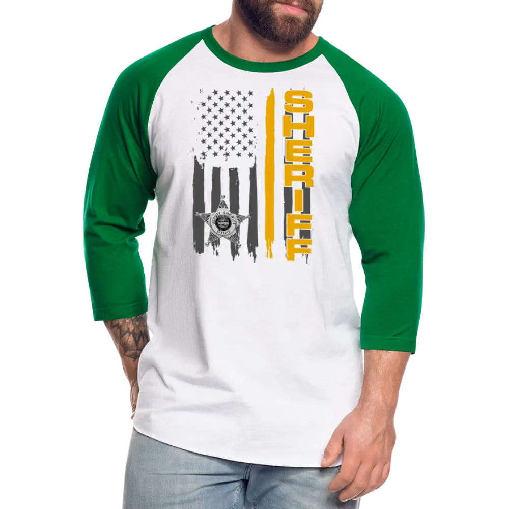 Baseball T-Shirt - Ohio Sheriff Vertical Flag