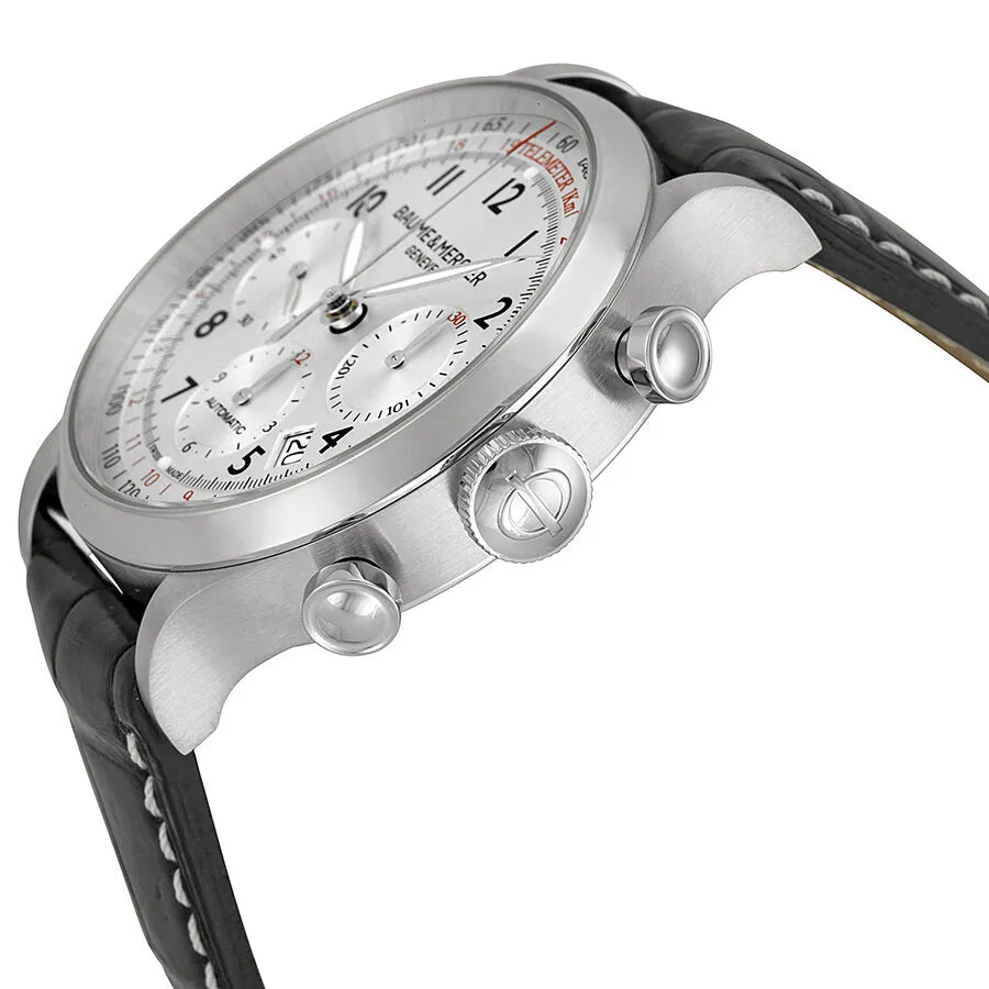 Baume and Mercier Capeland Chronograph Silver Dial Men's Watch 10046