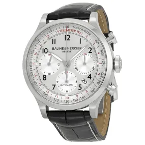 Baume and Mercier Capeland Chronograph Silver Dial Men's Watch 10046