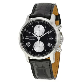 Baume and Mercier Classima Executives Automatic Black Leather Men's Watch 08733 MOA8733