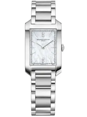 Baume et Mercier Hampton Quartz Diamond White Mother of Pearl Dial Ladies Watch 10474