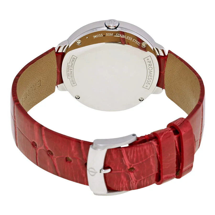 Baume et Mercier Promesse Quartz Diamond White Mother of Pearl Dial Ladies Watch 10262