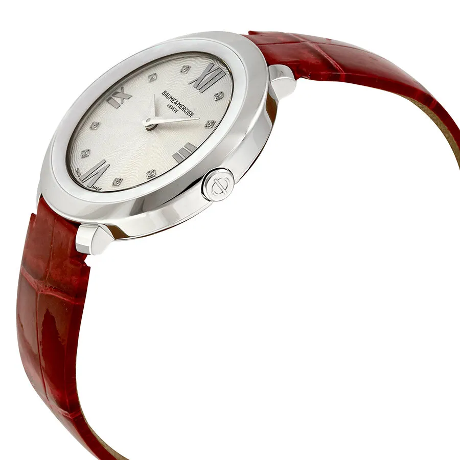 Baume et Mercier Promesse Quartz Diamond White Mother of Pearl Dial Ladies Watch 10262
