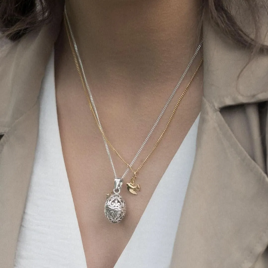 Bird Locket | Silver