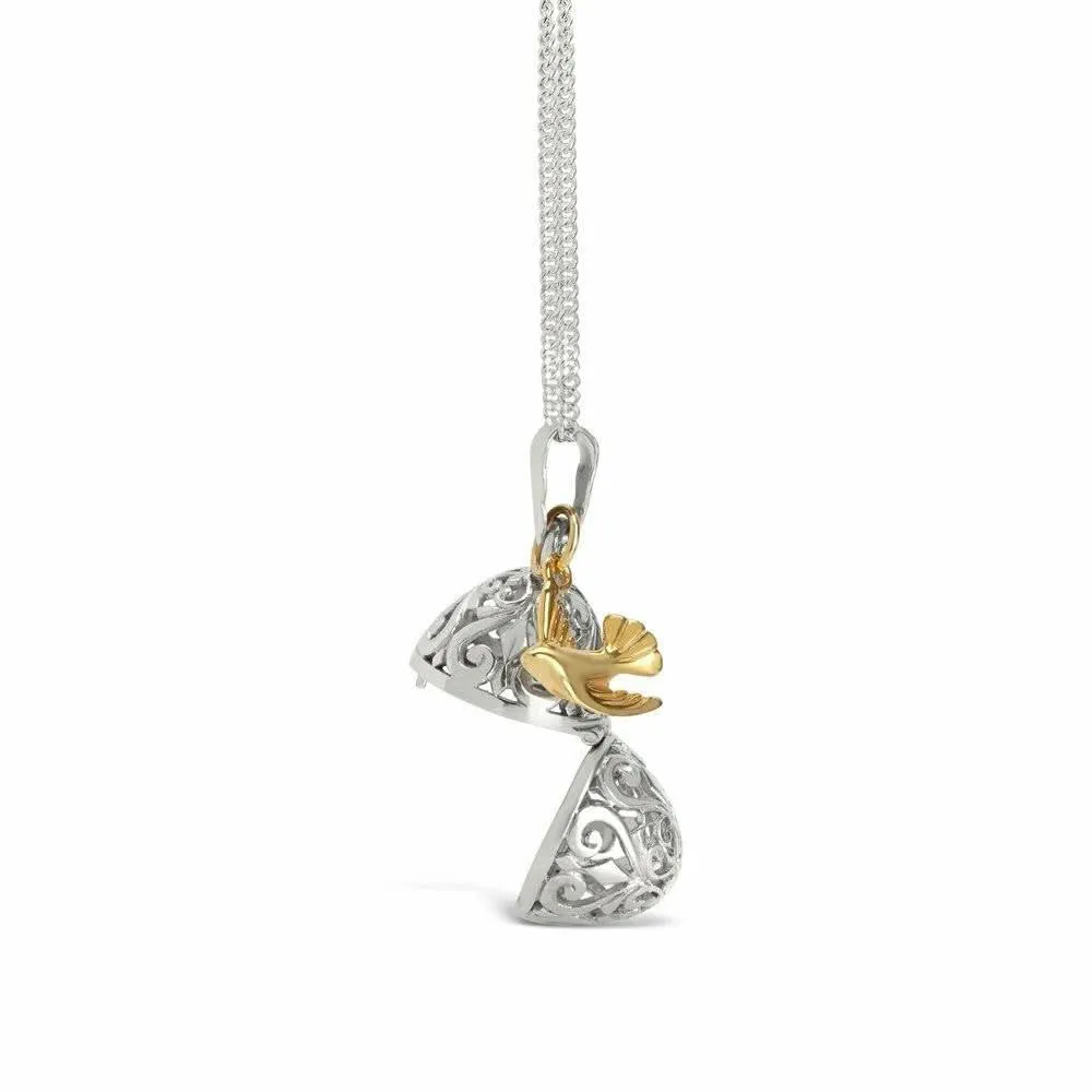 Bird Locket | Silver
