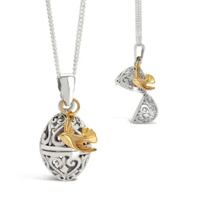 Bird Locket | Silver