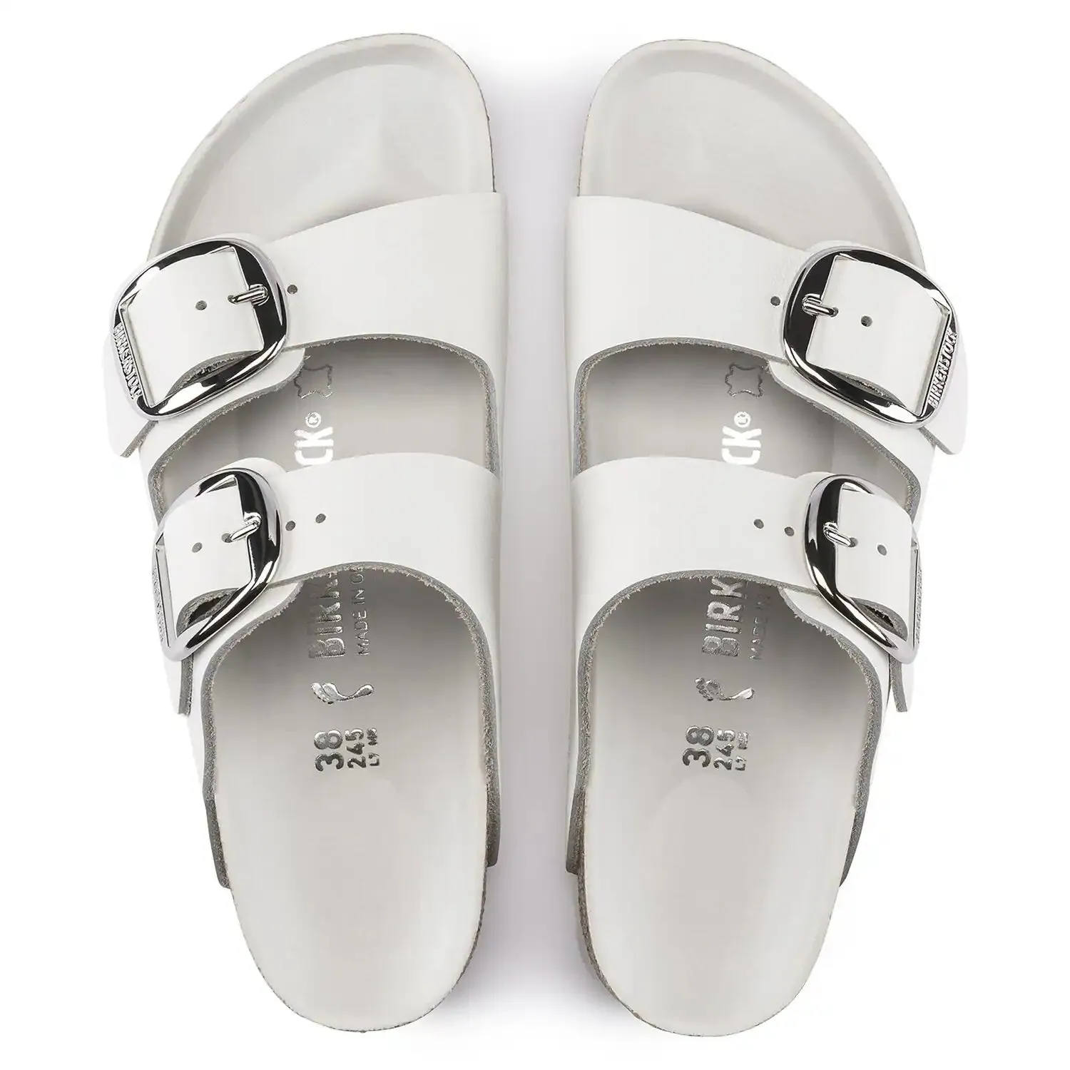 Birkenstock Arizona Big Buckle Leather Regular Wht