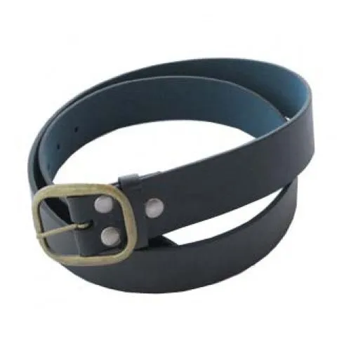 Black Imitation Leather Interchangeable Belt Strap. STRAP ONLY!