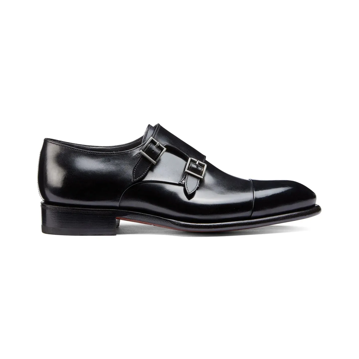 Black Leather Castle Monk Straps