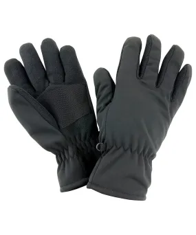 Black - Softshell thermal glove