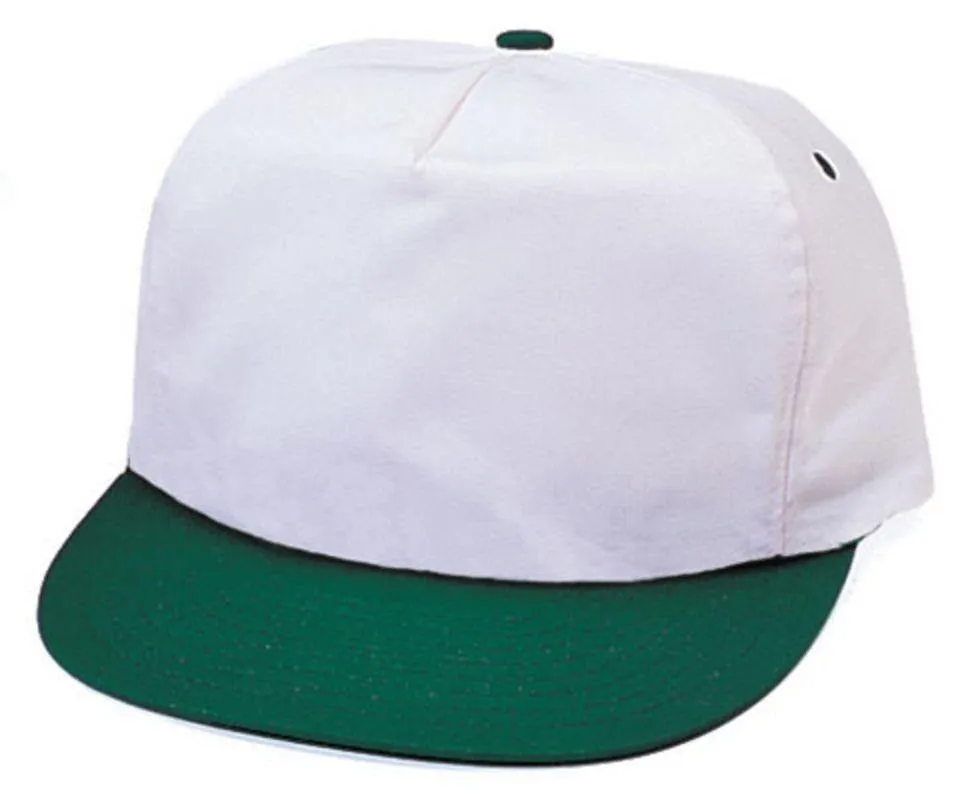 Blank Two Tone 5 Panel Baseball Cotton Twill Snapback Hats Caps