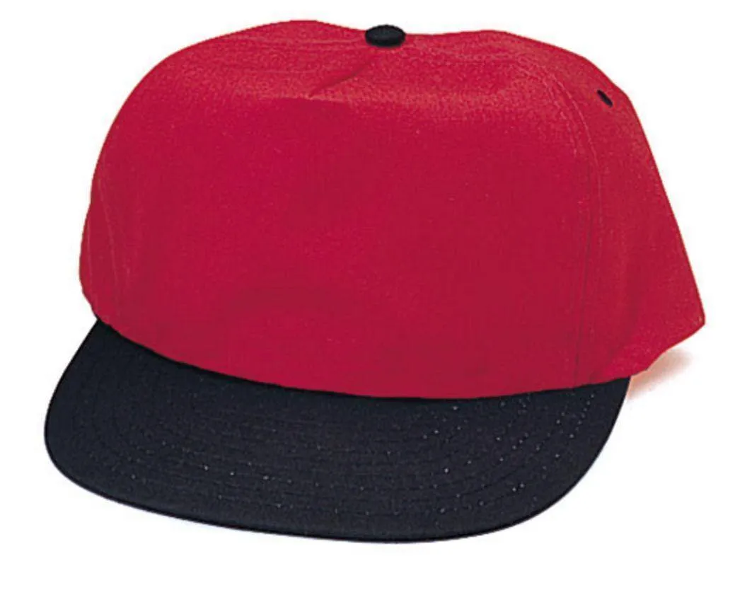 Blank Two Tone 5 Panel Baseball Cotton Twill Snapback Hats Caps