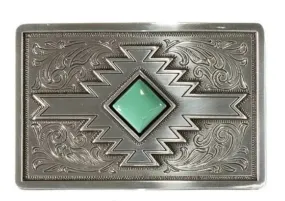Blazin Roxx Diamond Turquoise Southwest Belt Buckle
