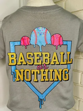 BON Gray on performance style tee