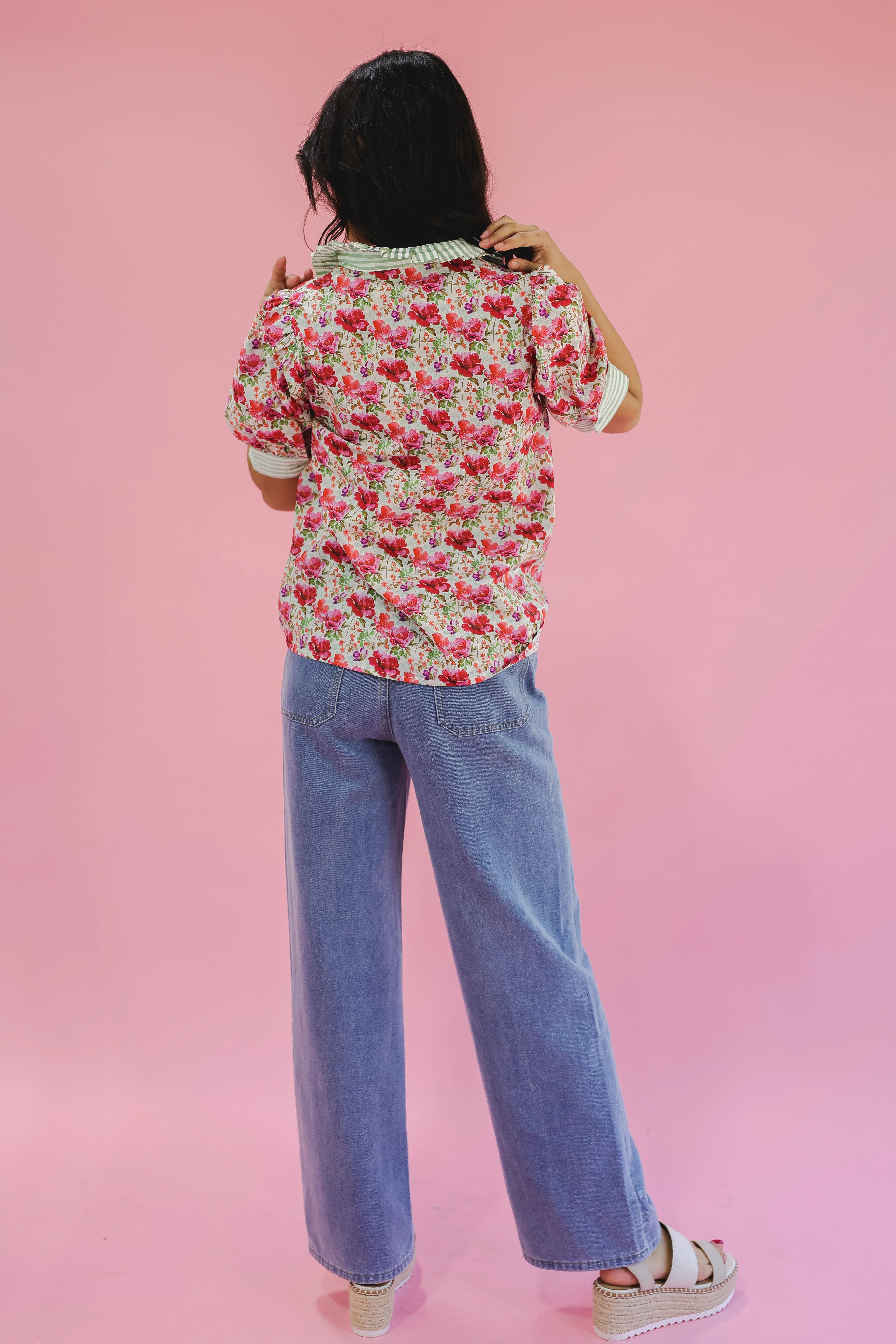 Botanic Bliss Top - Raspberry