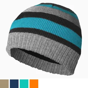 Boys Thinsulate Striped Multi Colour Beanie