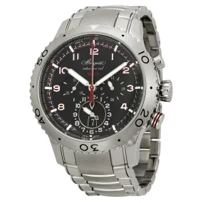 Breguet Chronograph XXII Black Dial Stainless Steel Men's Watch 3880ST/H2/SX0