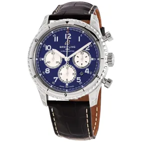 Breitling Avaitor 8 Chronograph Automatic Blue Dial Men's Watch AB0119131C1P1