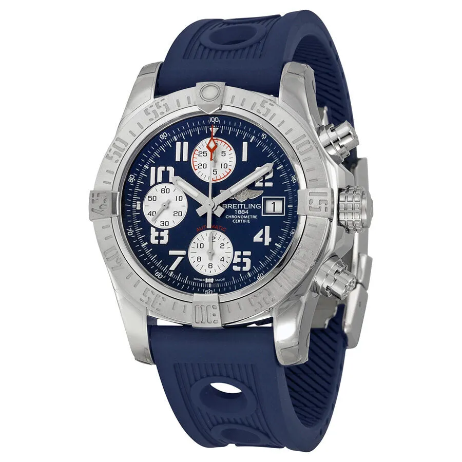 Breitling Avenger II Chronograph Automatic Blue Dial Blue Leather Men's Watch A1338111-C870BLOR A1338111-C870-211S-A20D.2