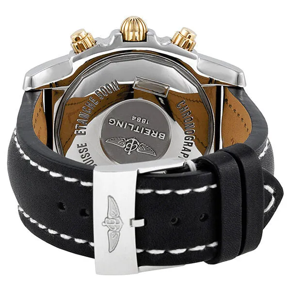 Breitling Chronomat 44 Black Dial Black Leather Automatic Men's Watch CB011012-B968BKLT CB011012-B968-435X-A20BA.1
