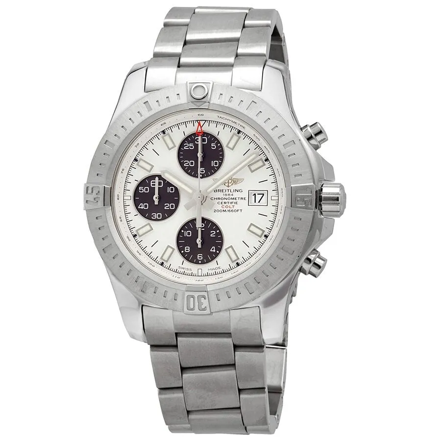 Breitling Colt Volcano Silver Dial Automatic Men's Chronograph Watch A13388111G1A1