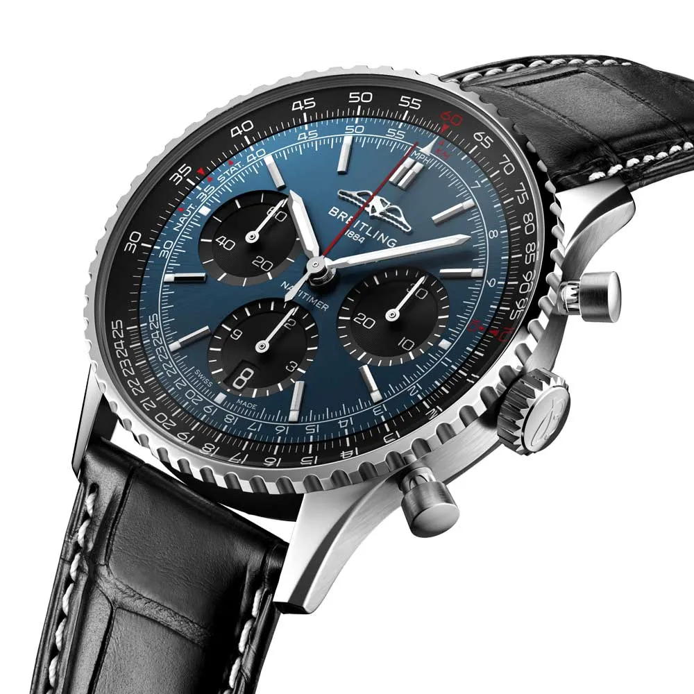 Breitling Navitimer B01 Chronograph 41mm Blue Dial Automatic Gents Watch AB0139241C1P1