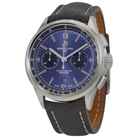 Breitling Premier B01 Chronograph Automatic Chronometer Blue Dial Men's Watch AB0118221C1X4