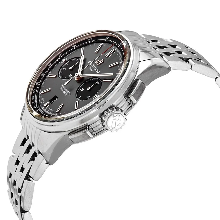 Breitling Premier B01 Chronograph Automatic Grey Dial Men's Watch AB0118221B1A1