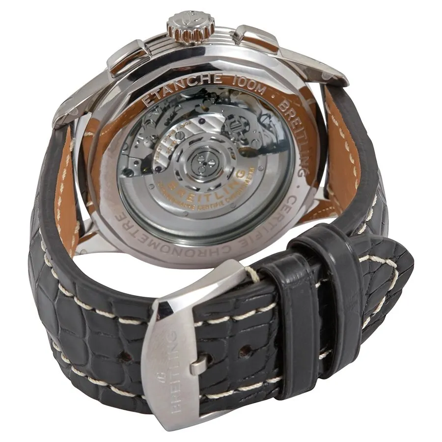 Breitling Premier Chronograph Automatic Chronometer Anthracite Dial Men's Watch AB0118221B1P2