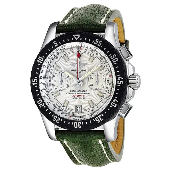 Breitling Skyracer Raven Chronograph Automatic Silver Dial Men's Watch A2736434-G615 A2736434-G615GRLT